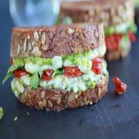 Blue Cheese + Smashed Avocado and Roasted Tomato Grilled Cheese_image