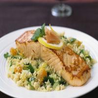 Salmon Fillets and Couscous Pilaf_image