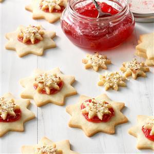 Almond Raspberry Stars Recipe_image