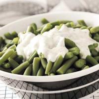 Green Beans with Dill Cream Sauce_image