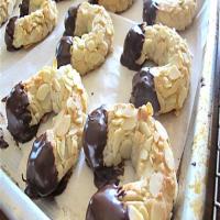 Chocolate Dipped Almond Horns Recipe_image