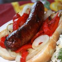 Festival-Style Grilled Italian Sausage Sandwiches image