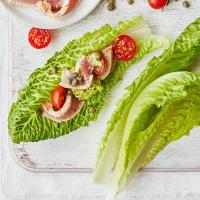 Healthy tuna lettuce wraps image