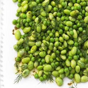 Pea & soya bean salad with fresh dill image