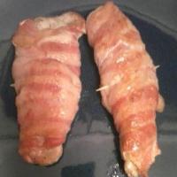 EASY Bacon wrapped pork chops image