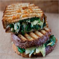 Panini With Artichoke Hearts, Spinach and Red Peppers image