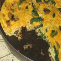 Veggie Frittata With Spinach and Mushrooms_image