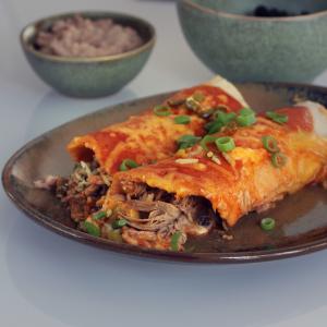 Tequila Slow-Cooked Beef Enchiladas image