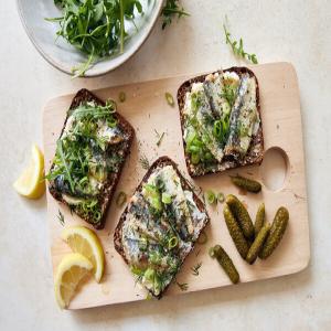 Sardines on Buttered Brown Bread image