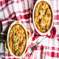 Scarborough Fair - Savoury Bacon, Onion and Herb Bread Pudding image