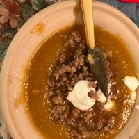 Butternut Squash Soup With Sage and Sausage image