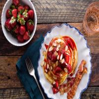 Buttermilk Pancakes with Roasted Strawberries image