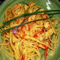 Rosemary Chicken Strips and Fettuccine image