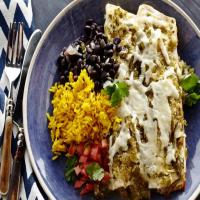 Chicken Enchiladas with Roasted Tomatillo Chile Salsa image