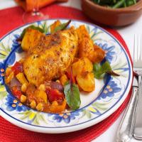 Tuscan Chicken with Tomato & Peppers image