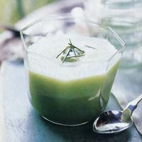 Cucumber Soup with Wasabi-Avocado Cream image