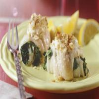 Spinach-Filled Fish Rolls image