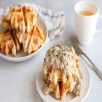 Waffle Biscuits and Gravy image