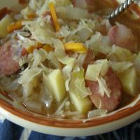 Polish Sausage and Cabbage Soup image