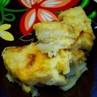 Cheesy Potatoes With Onions image