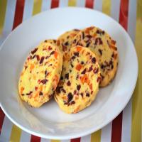 Cranberry-Orange Shortbread Cookies with Apricots image