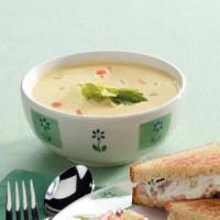 Creamy Vegetable Soup with Cheese_image