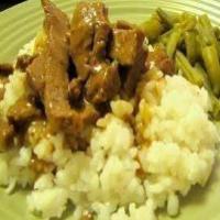 Quick and Easy Pork n Gravy with Rice_image