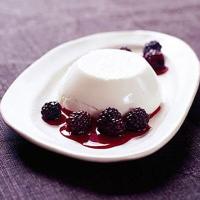 Lemon creams with blackberries image