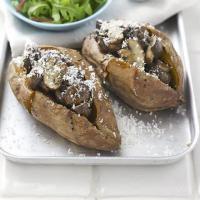 Sweet potatoes with mushrooms & rosemary image