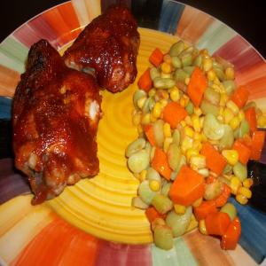 Slow Cooker Barbecue Turkey With Corn Salad_image