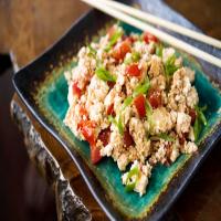 Scrambled Tofu With Tomatoes, Scallions and Soy Sauce_image