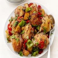 Broiled Chicken With Peppers_image