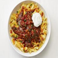 Quick Beef Goulash with Egg Noodles image