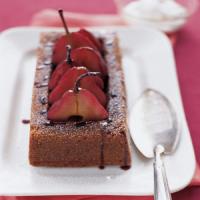 Poached Pears with Gingerbread image