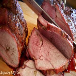 Grilled Porcini Dusted Beef Sirloin Roast Recipe_image