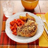 Pecan-Crusted Pork Chops with Apples image