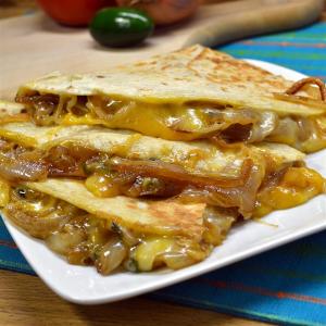 Caramelized Onion and Jalapeno Quesadillas image
