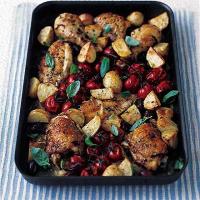 Braised chicken with olives and tomatoes image