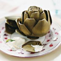 Steamed Artichokes with Tarragon Mayonnaise image