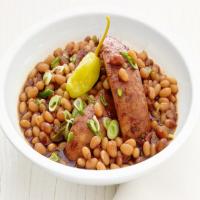 Slow-Cooker Barbecue Beans and Sausage image