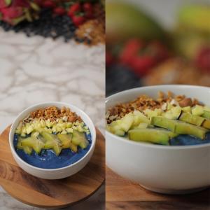 Healthy Smoothie Bowl: Blue Magik Bowl: The Peaceful Mango Recipe by Tasty_image