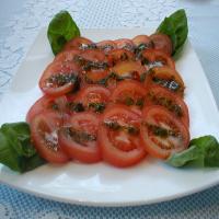 Herb Marinated Tomato Salad With Basil image