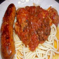 Mom's Spaghetti Sauce With Sausage_image