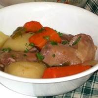 Slow Cooker Squirrel and Veggies_image
