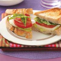 Fresh Mozzarella Basil Sandwiches image