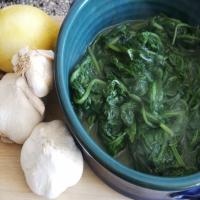 Stir-Fried Spinach With Garlic and Lemon Zest image