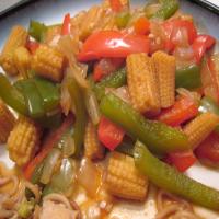 Chinese Baby Corn and Peppers image