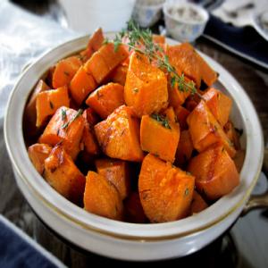 Roasted Sweet Potatoes with Maple-Dijon Dressing Recipe - (4.7/5)_image