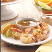 Cuban glazed shrimp with citrus rum sauce image