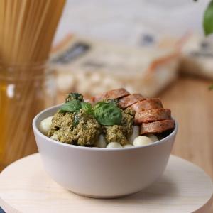 Grilled Sausage Dinner: Pesto Chango! Poof! Recipe by Tasty_image